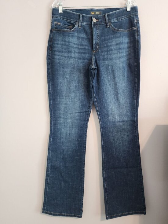 Lee Denim - 2/$30 Lee Flex Motion Mid Rise Bootcut Blue Jeans Size 14 Long